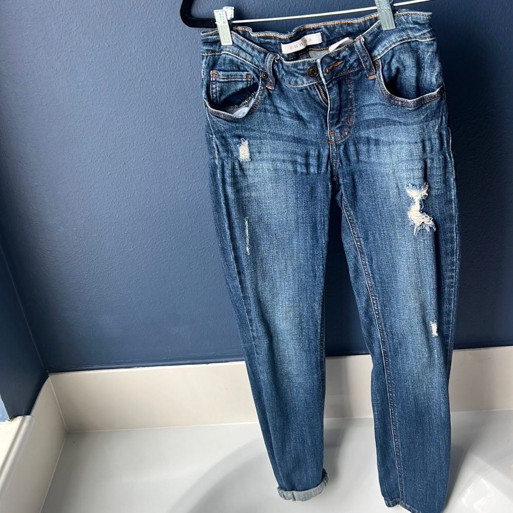 Low rise skinny jeans